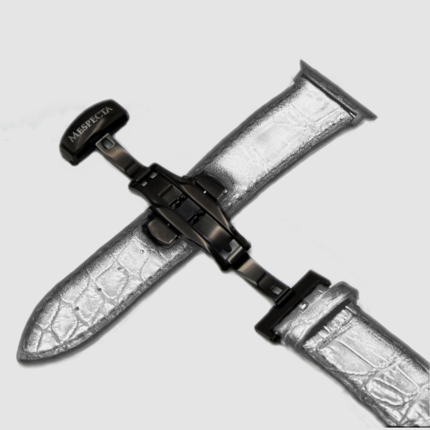 Cinturino Apple Watch in Pelle di Coccodrillo Marrone scuro – Personalizzabile (Ultra, Serie 4–10, SE)