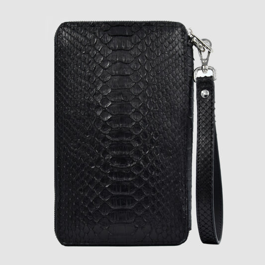 Pochette Borsa Uomo mod. DB vera pelle di Pitone - con iniziali