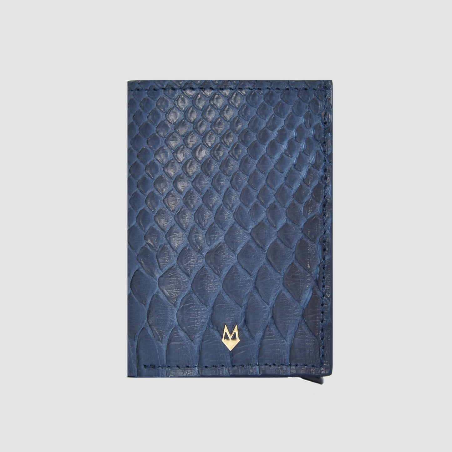 Portacarte compatto in vera pelle di pitone "Performante"