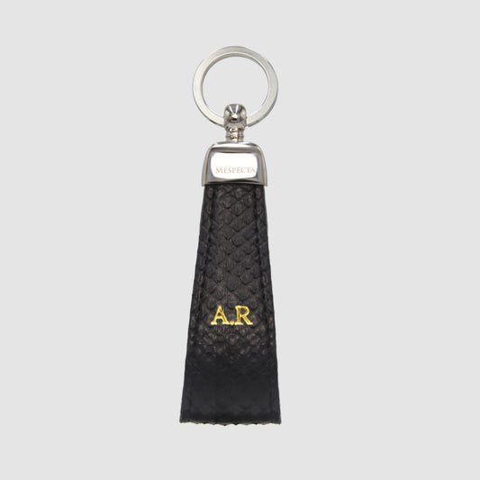 Keychain in Black Python skin