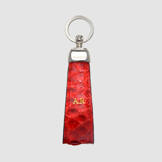 Keychain in Red Python skin