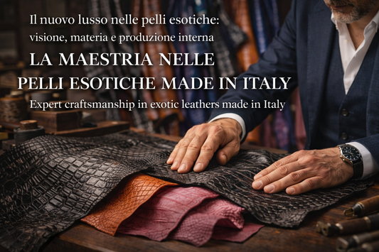 Il nuovo lusso nelle pelli esotiche: visione, materia e produzione interna