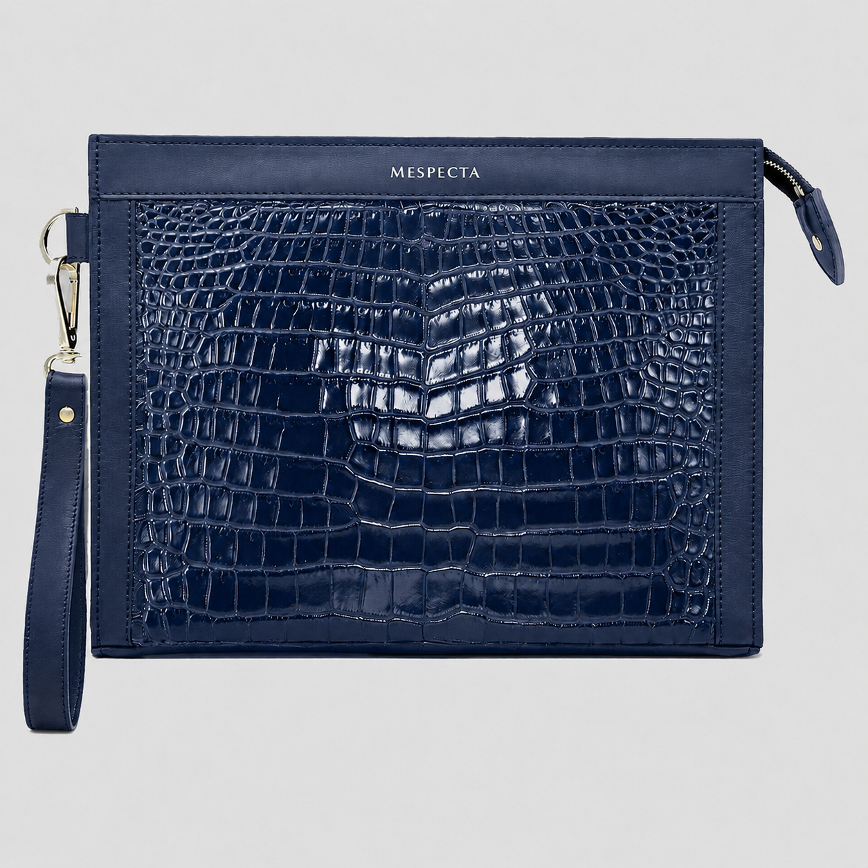 Man Purse Clutch bag in full genuine Black Crocodile skin