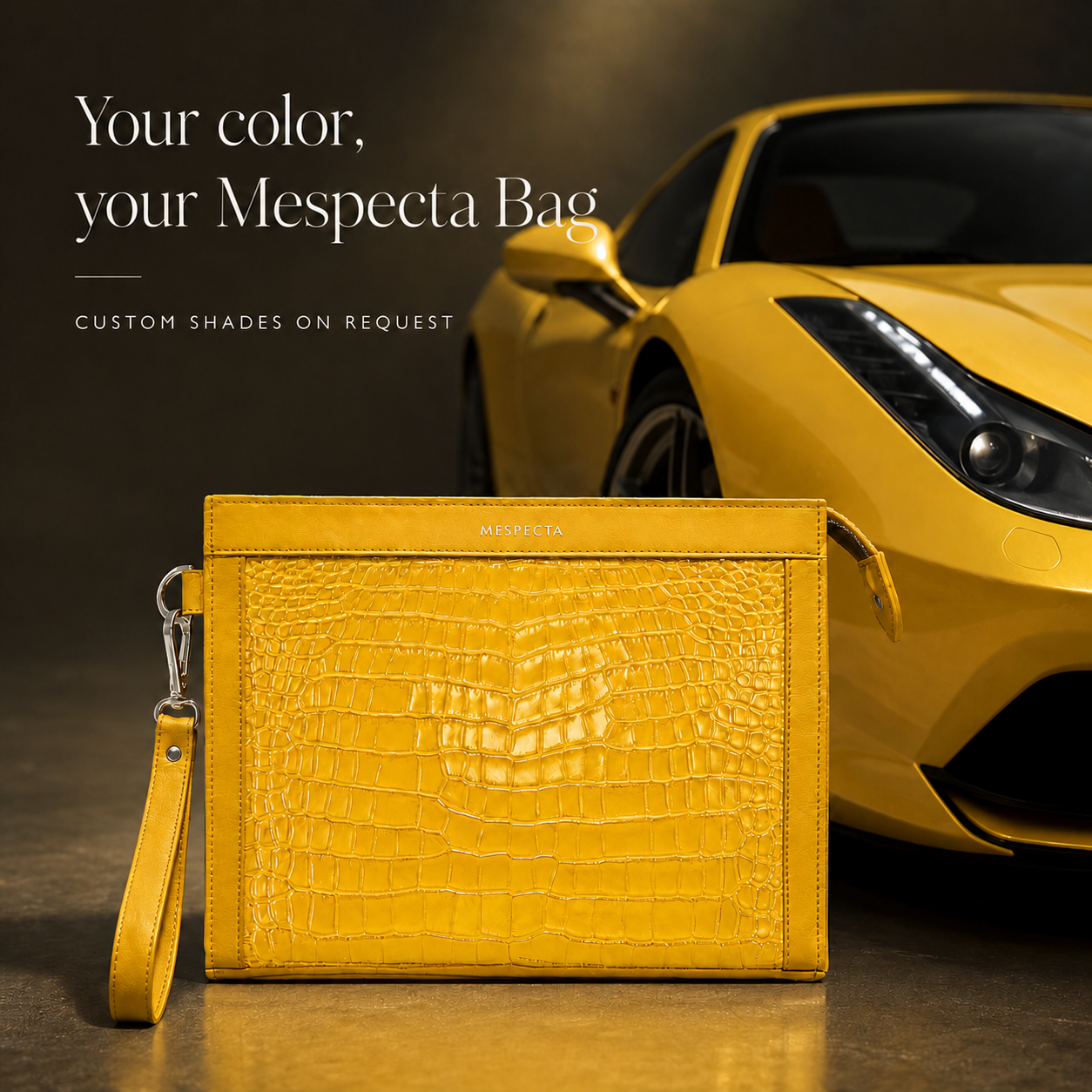Man Purse Clutch bag in full genuine Black Crocodile skin