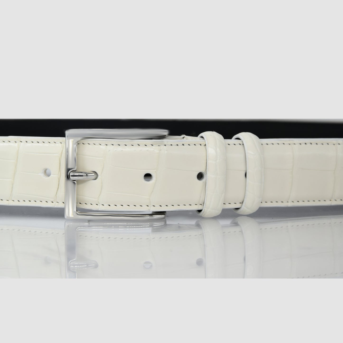Genuine Crocodile Skin Men’s Belt 