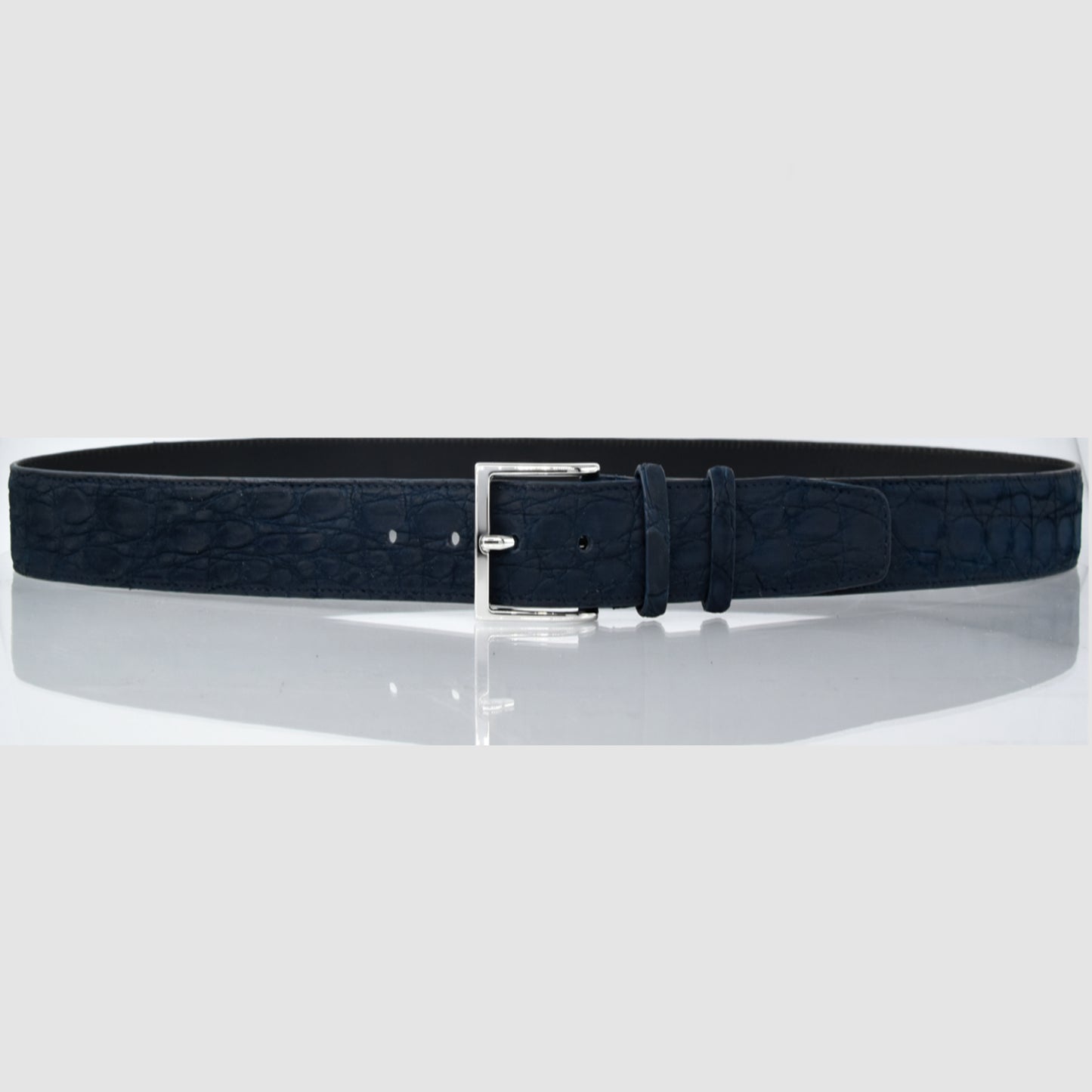 Cintura Uomo in vera pelle di Coccodrillo Nabuk