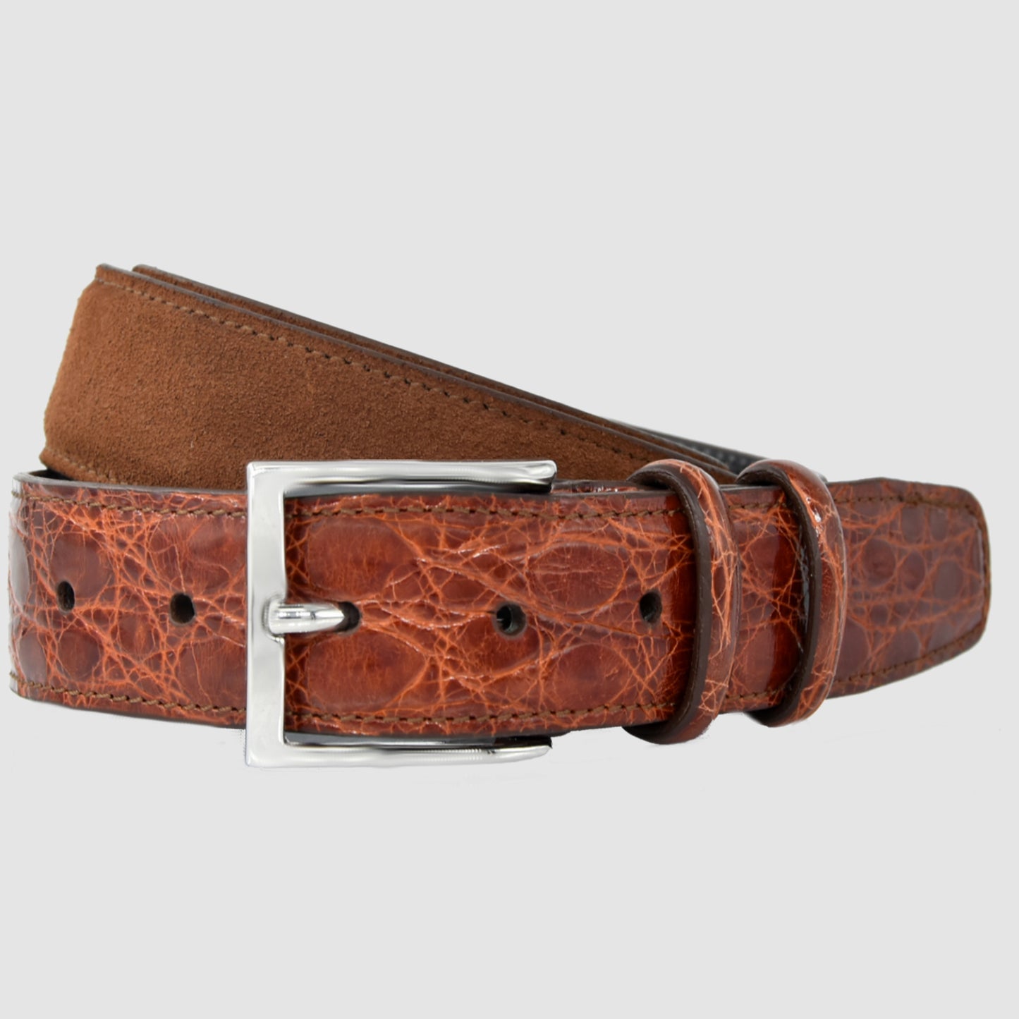 Cintura Uomo in vera pelle di Coccodrillo