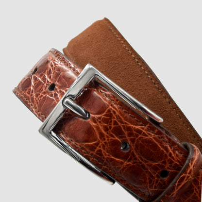 Cintura Uomo in vera pelle di Coccodrillo