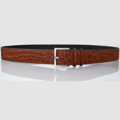 Cintura Uomo in vera pelle di Coccodrillo Nabuk