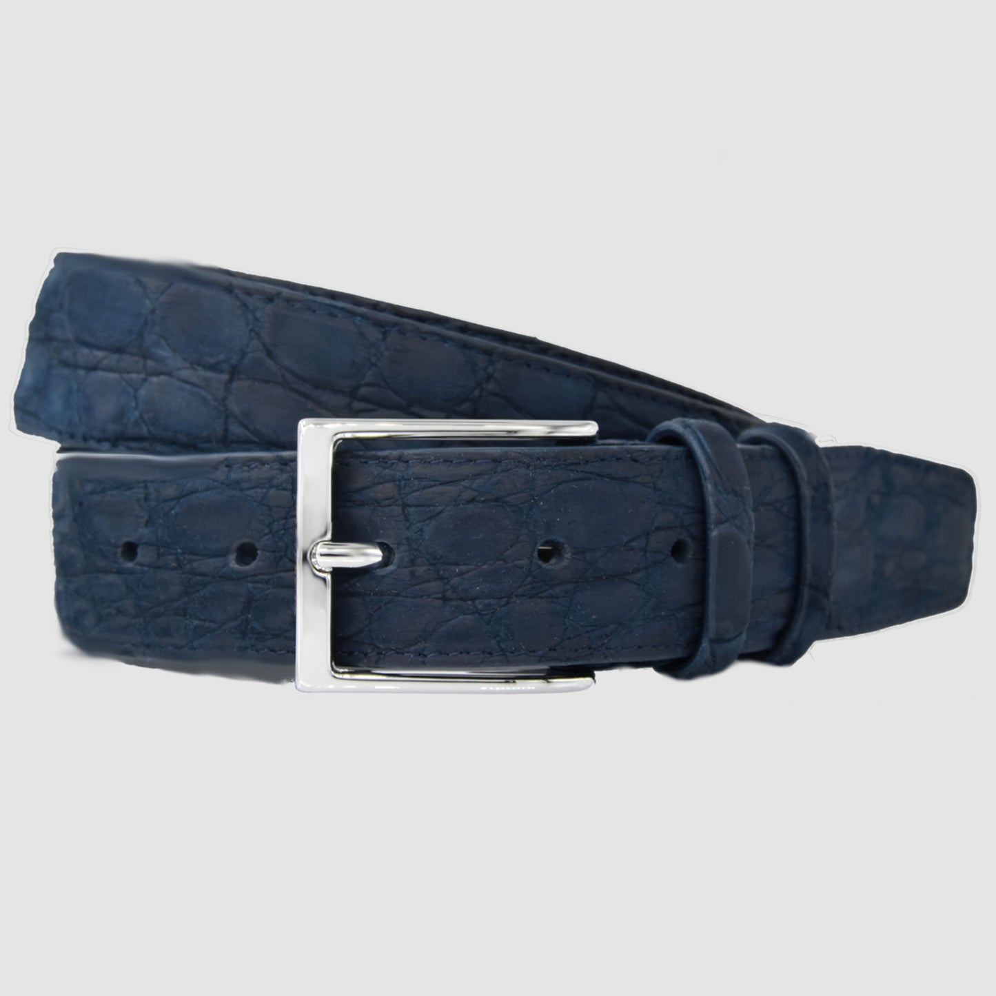 Cintura Uomo in vera pelle di Coccodrillo Nabuk