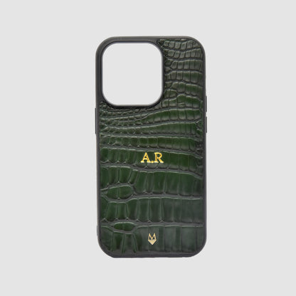 Cover in vera pelle di Coccodrillo e Pitone iPhone MagSafe Personalizzabile