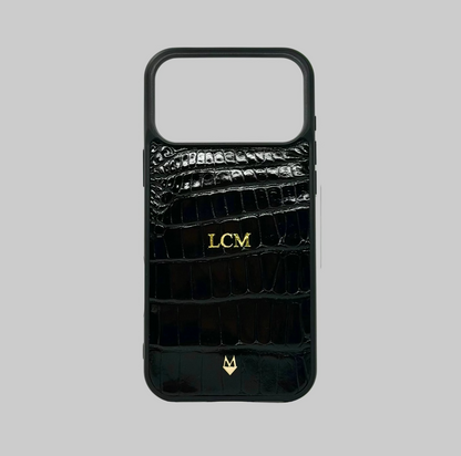 Phone Case iPhone case 17 - 16 - 15 - 14 -13 - 12 in genuine crocodile and python skin. MagSafe. Customizable.