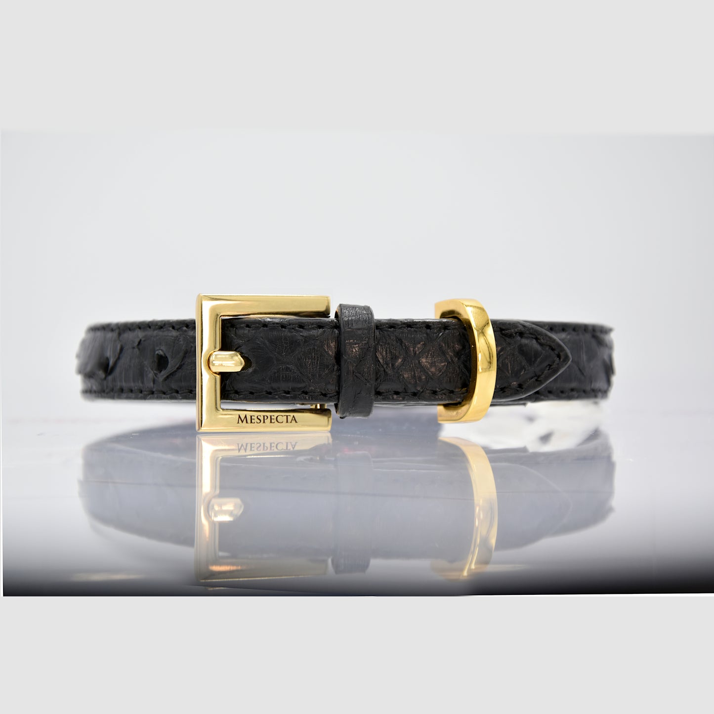 Collare per cani e gatti in vera pelle di pitone Personalizzabile