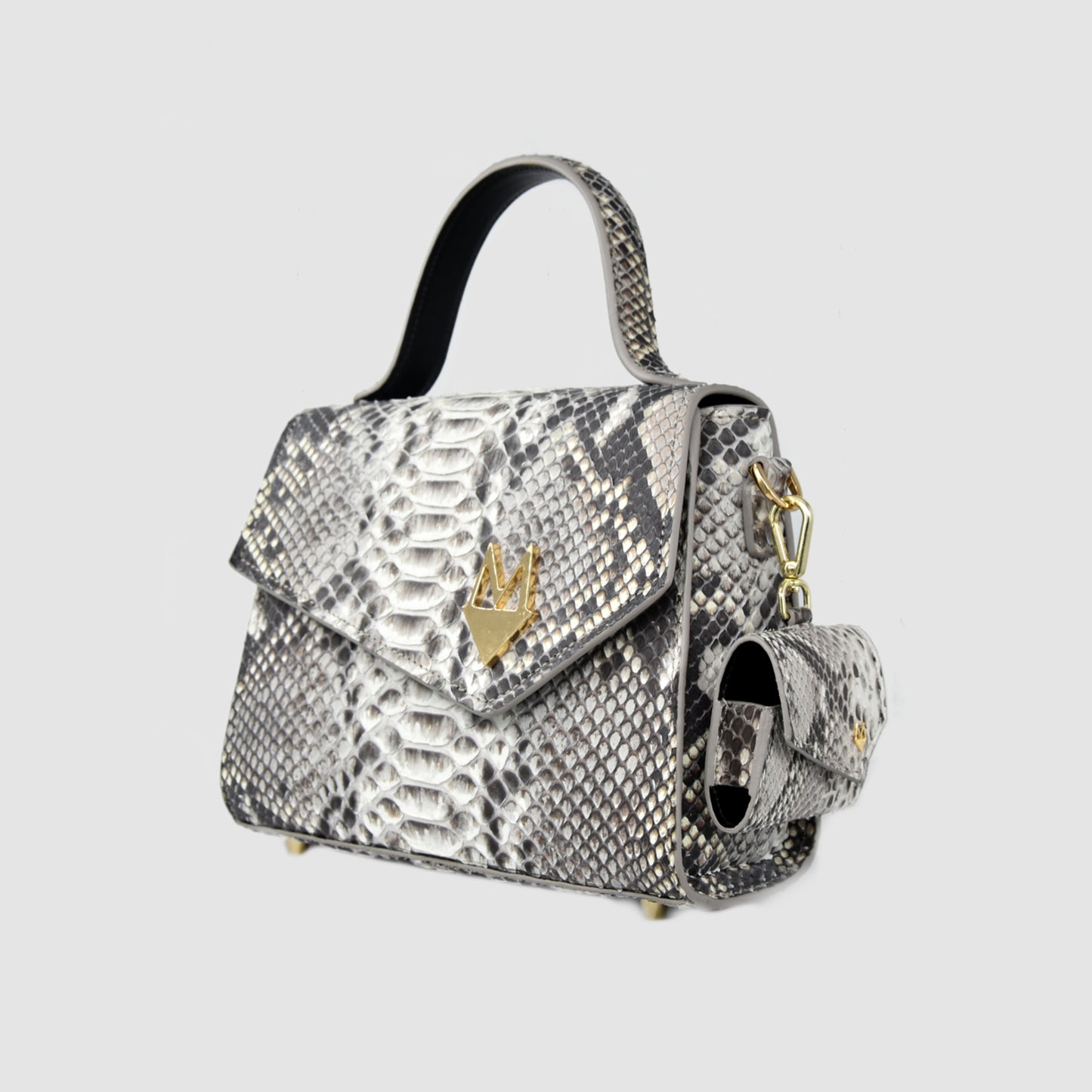 AirPods Headphone Case for All the Brats "Baby Eccelsa" in Genuine Python and Ostrich Leather