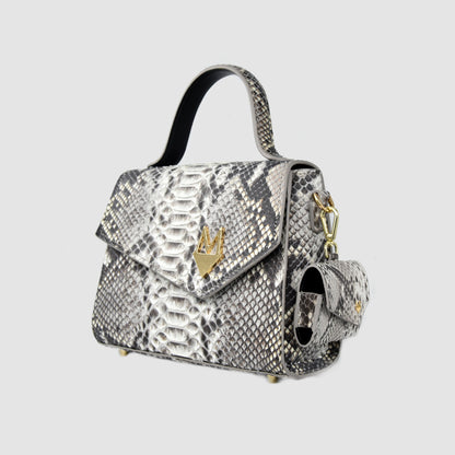 AirPods Headphone Case for All the Brats "Baby Eccelsa" in Genuine Python and Ostrich Leather