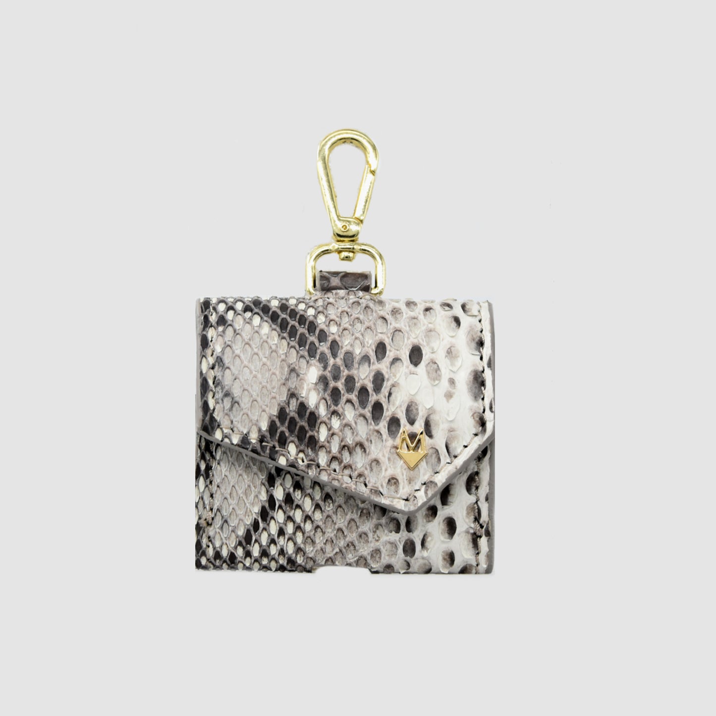 AirPods Headphone Case for All the Brats "Baby Eccelsa" in Genuine Python and Ostrich Leather