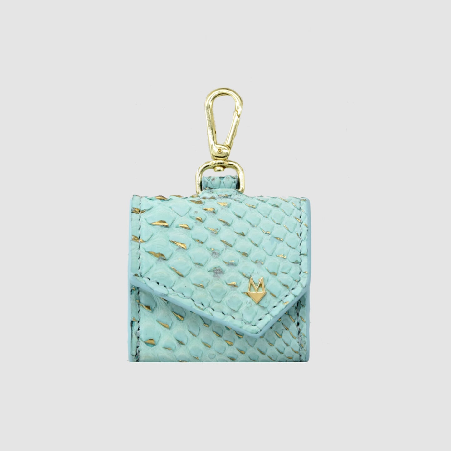 AirPods Headphone Case for All the Brats "Baby Eccelsa" in Genuine Python and Ostrich Leather