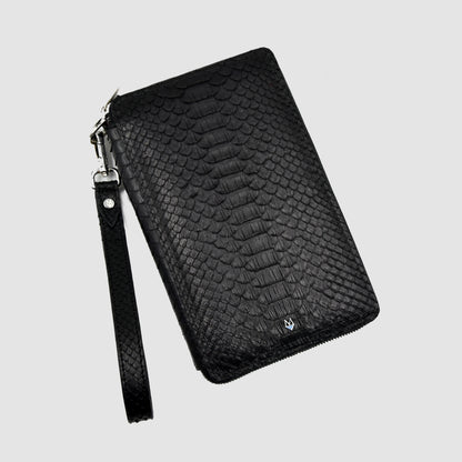 Pochette Borsa Uomo mod. DB vera pelle di Pitone - con iniziali