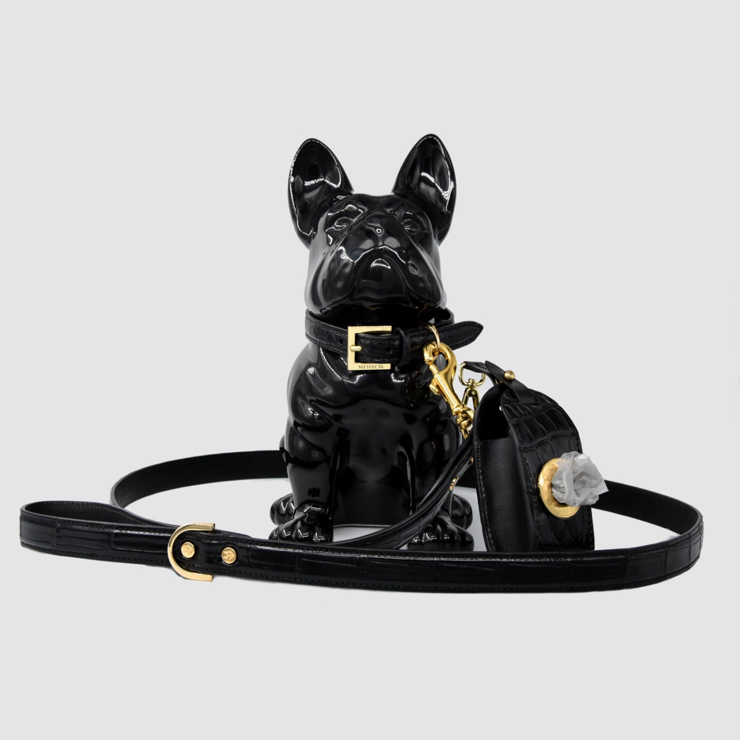 Porta sacchetti cani Poop Bag in vera pelle di Coccodrillo