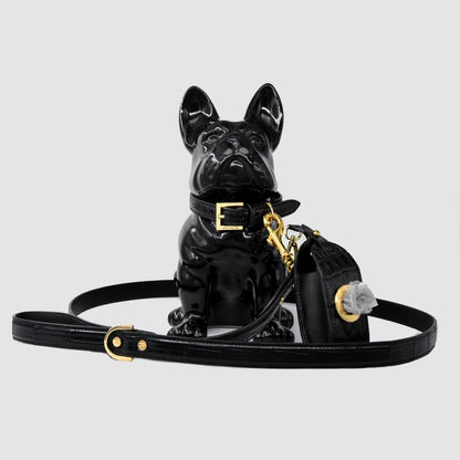 Porta sacchetti cani Poop Bag in vera pelle di Coccodrillo