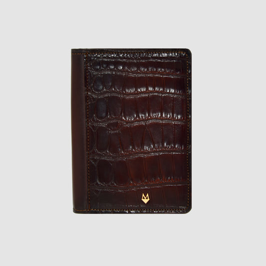 Porta Passaporto in vera pelle di Coccodrillo