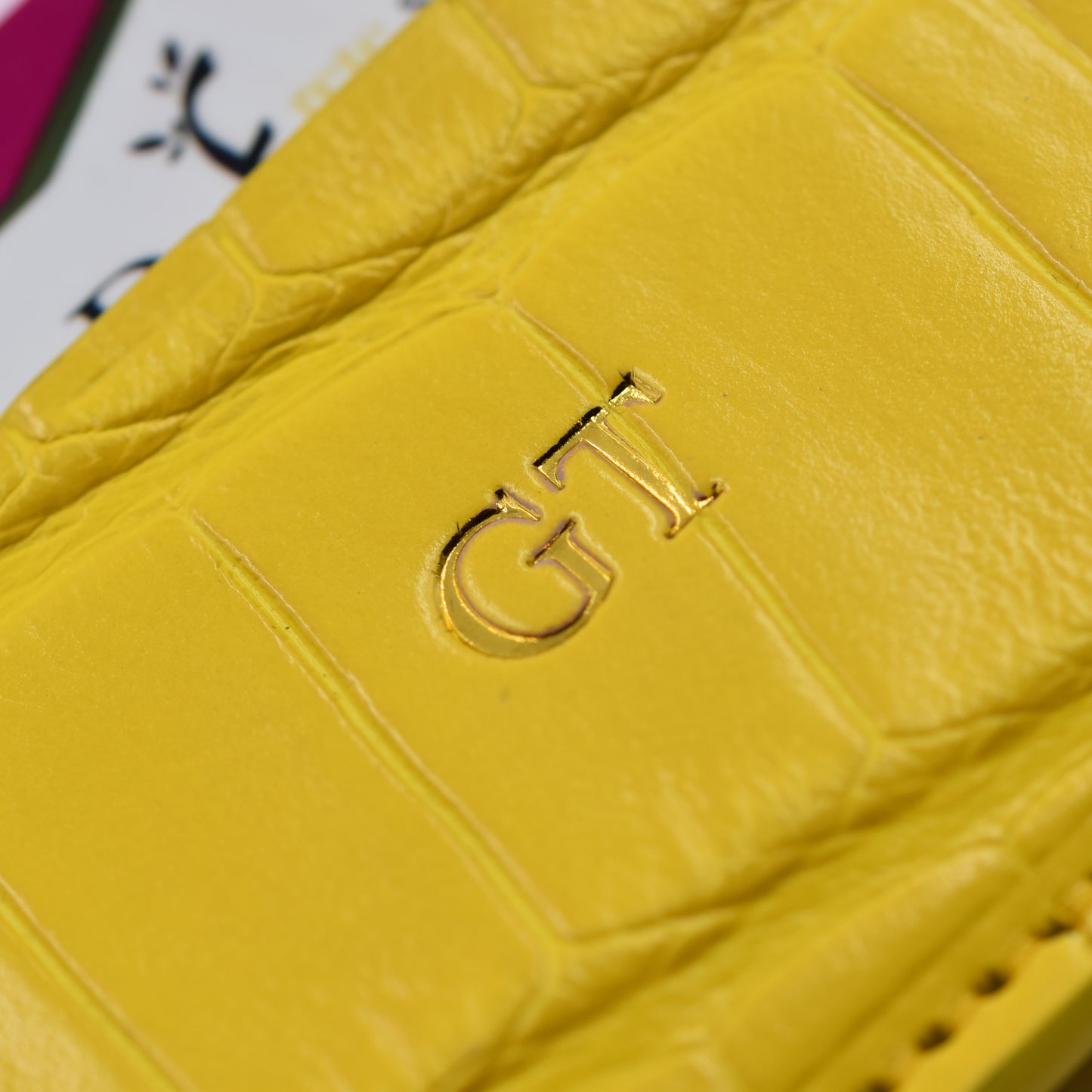 Porta carte 5 o 9 Tasche in vera pelle di Coccodrillo mod. "Brillante"