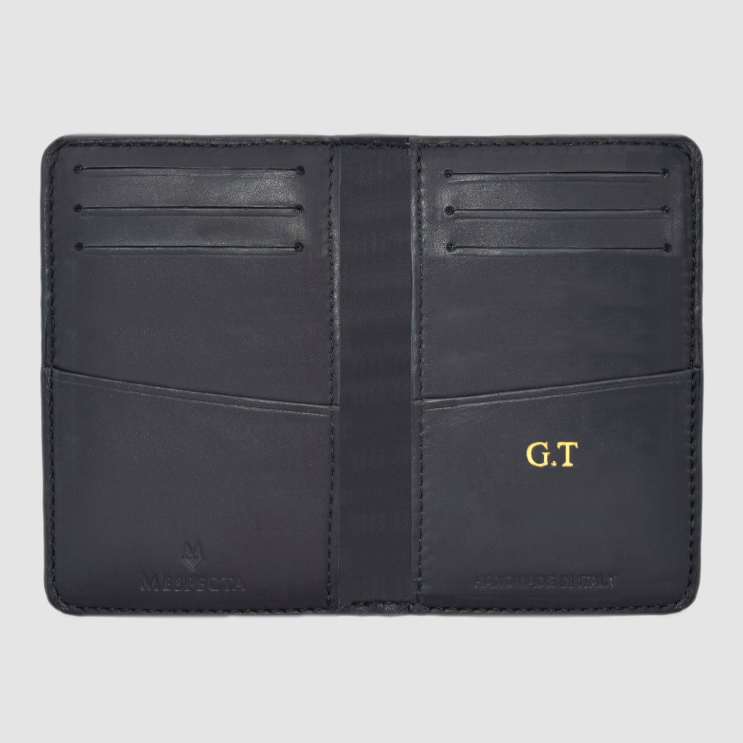 Pocket Organizer card holder in genuine python leather Customizable - White Black 