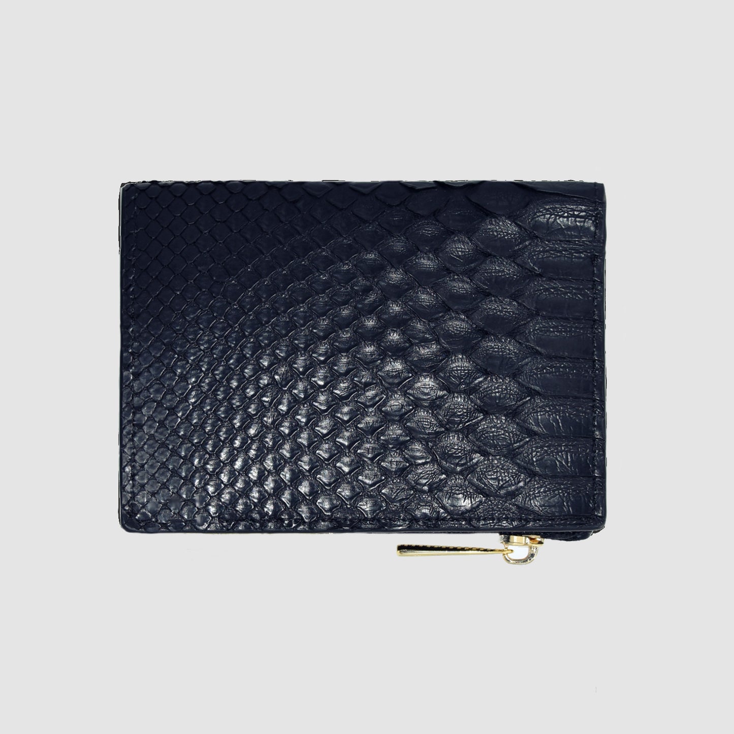 Wallet with Red Python Heart in Black Python skin