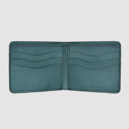 Customizable Genuine Ostrich Leather Wallet - Dark Green 