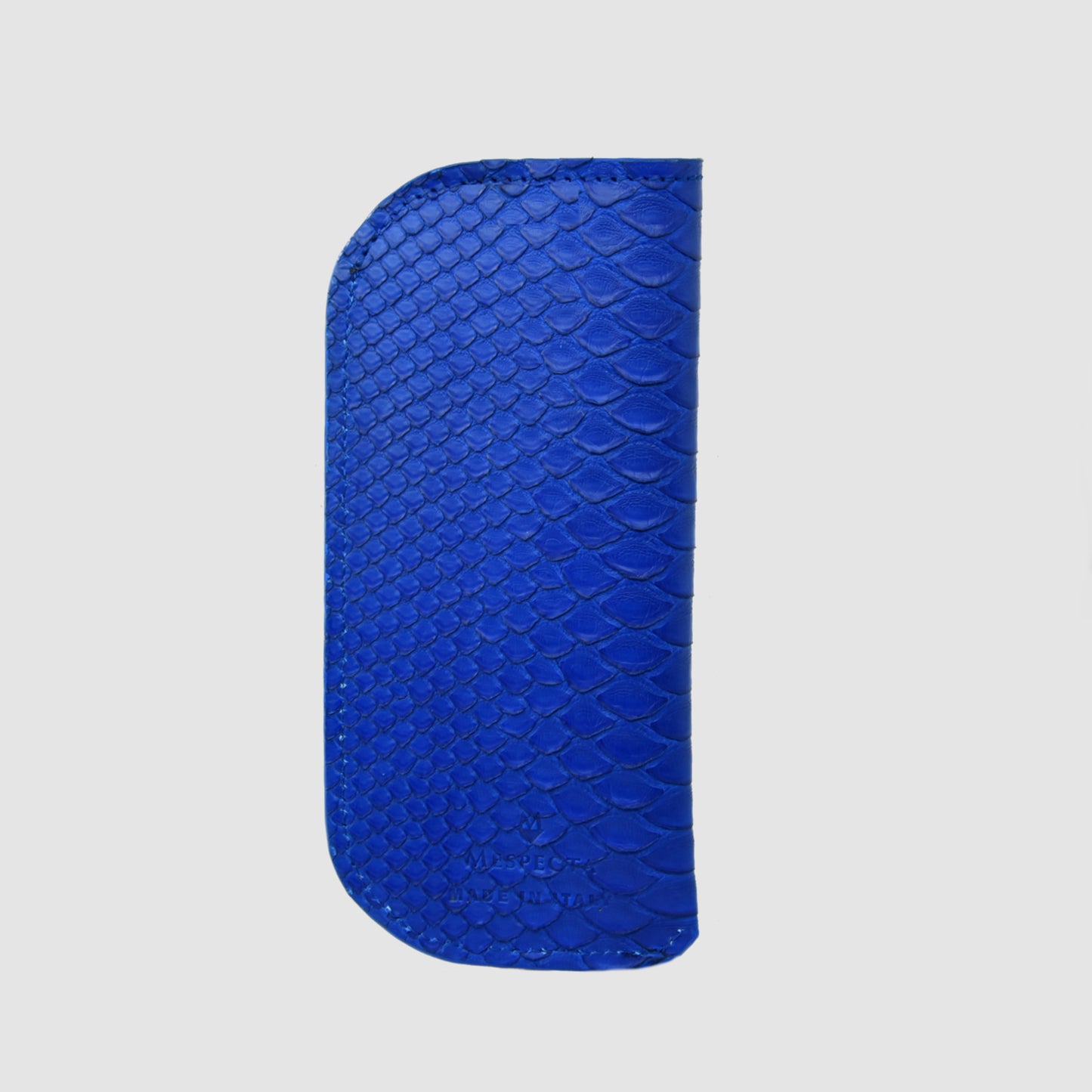 Astuccio porta occhiali in vera pelle di Pitone - Nero