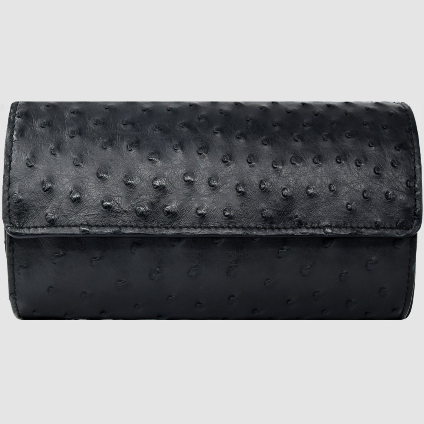 Portaorologio Watch Roll in Pelle di Pitone Nero Personalizzato 3 slot