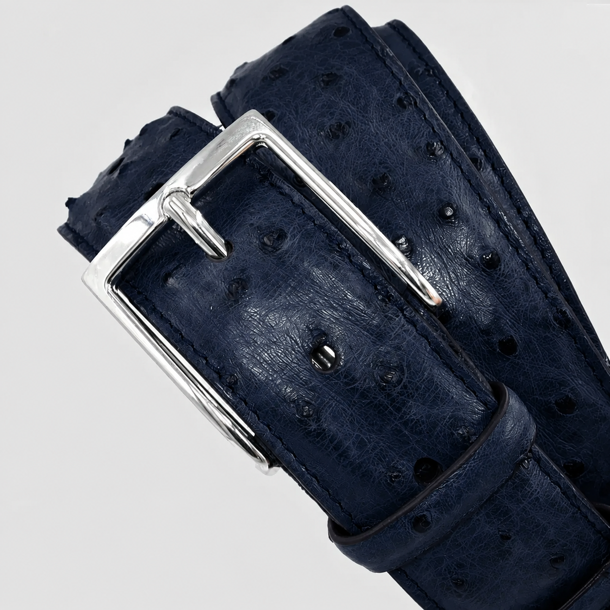 Cintura Uomo in vera pelle di Struzzo Personalizzabile