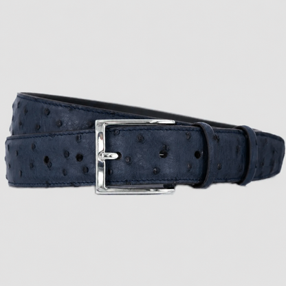 Cintura Uomo in vera pelle di Struzzo Personalizzabile