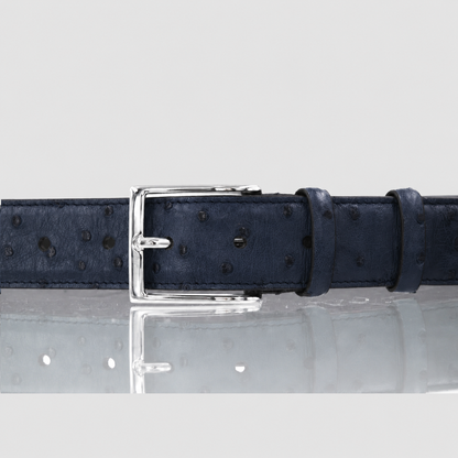 Cintura Uomo in vera pelle di Struzzo Personalizzabile