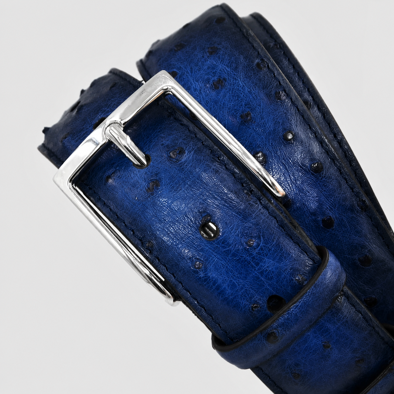 Cintura Uomo in vera pelle di Struzzo Personalizzabile