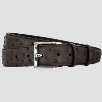 Cintura Uomo in vera pelle di Struzzo Personalizzabile