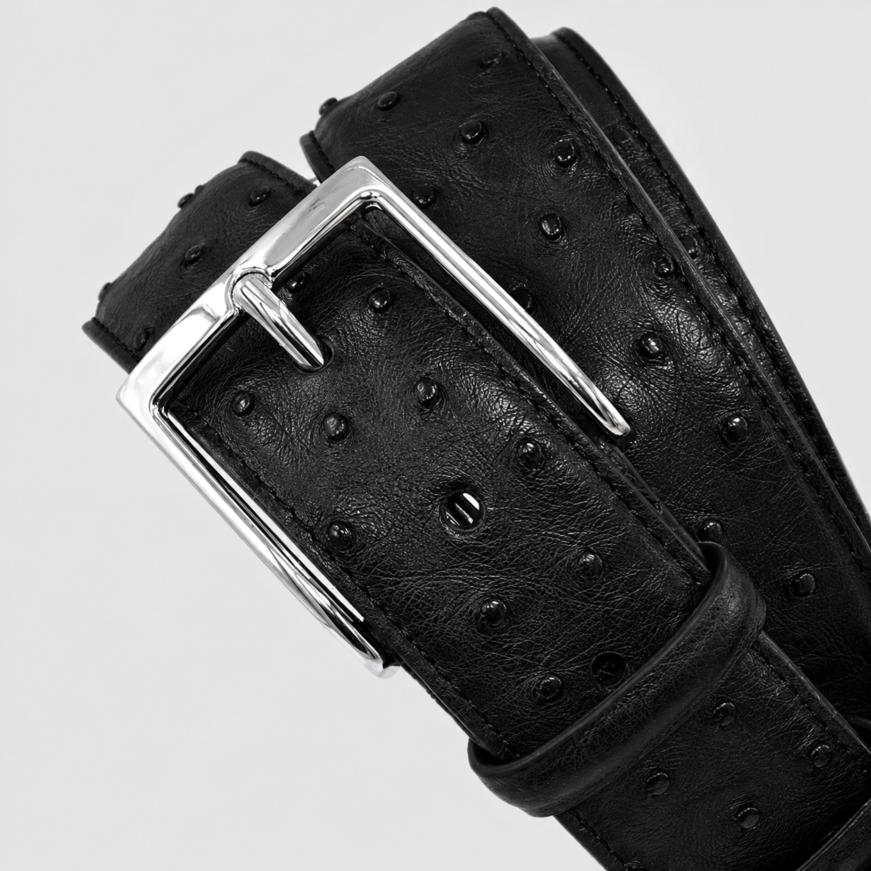 Cintura Uomo in vera pelle di Struzzo Personalizzabile