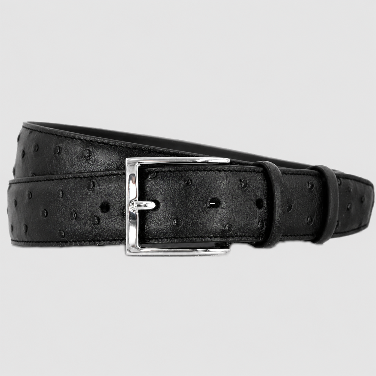 Cintura Uomo in vera pelle di Struzzo Personalizzabile