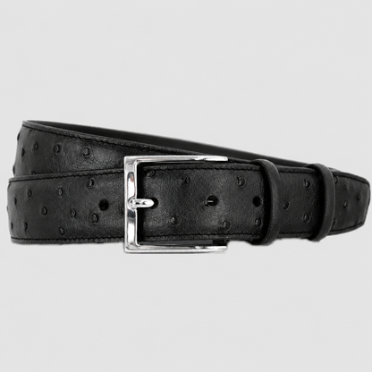 Cintura Uomo in vera pelle di Struzzo Personalizzabile