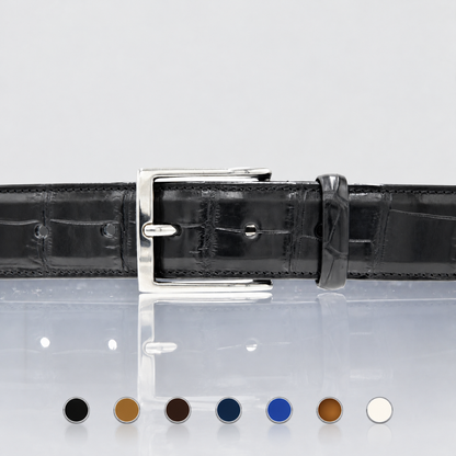 Genuine Crocodile Skin Men’s Belt 