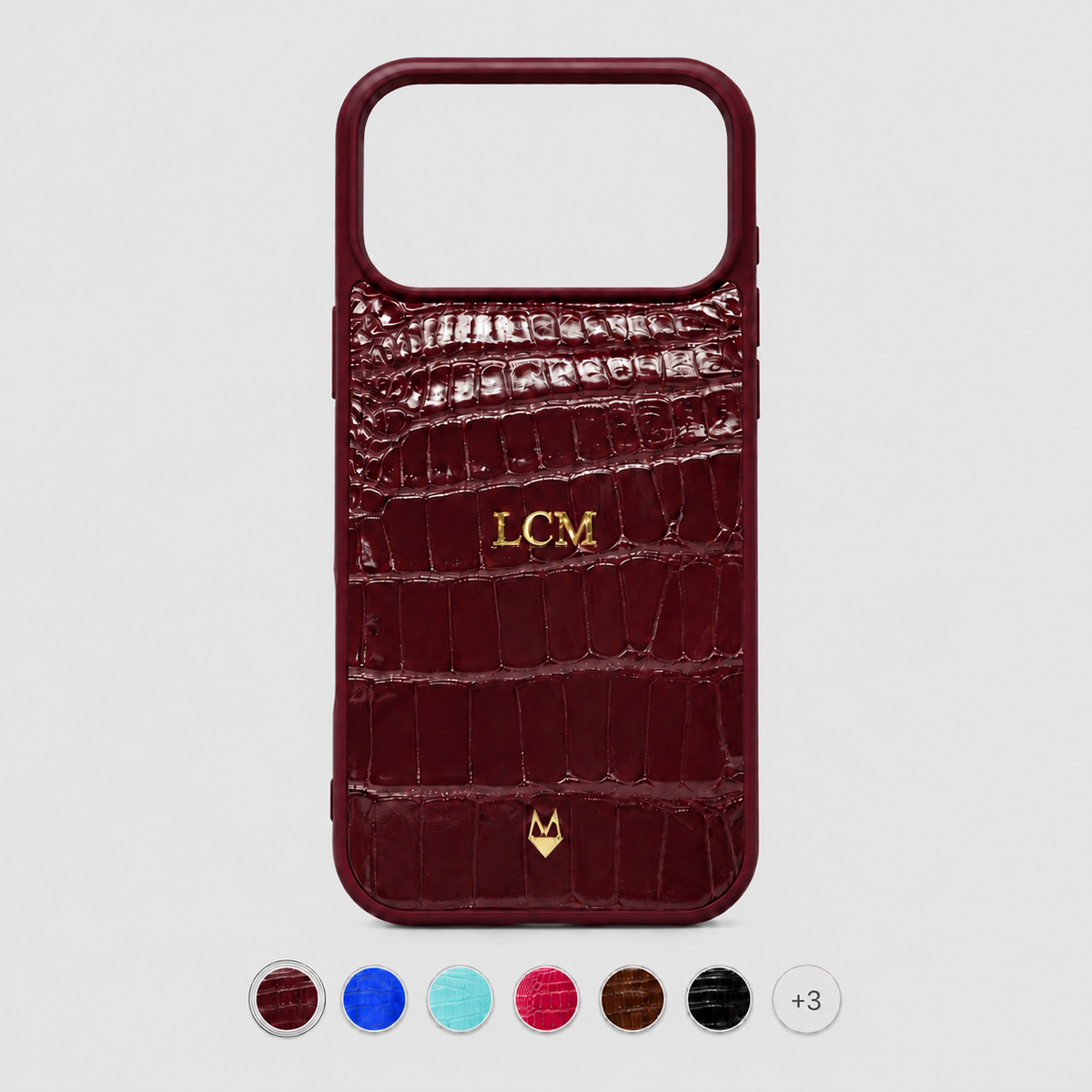 Cover in vera pelle di Alligatore iPhone 18/17 MagSafe Personalizzabile