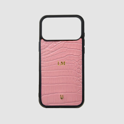 Cover in vera pelle di Coccodrillo iPhone MagSafe 17/16/15/14/13/12