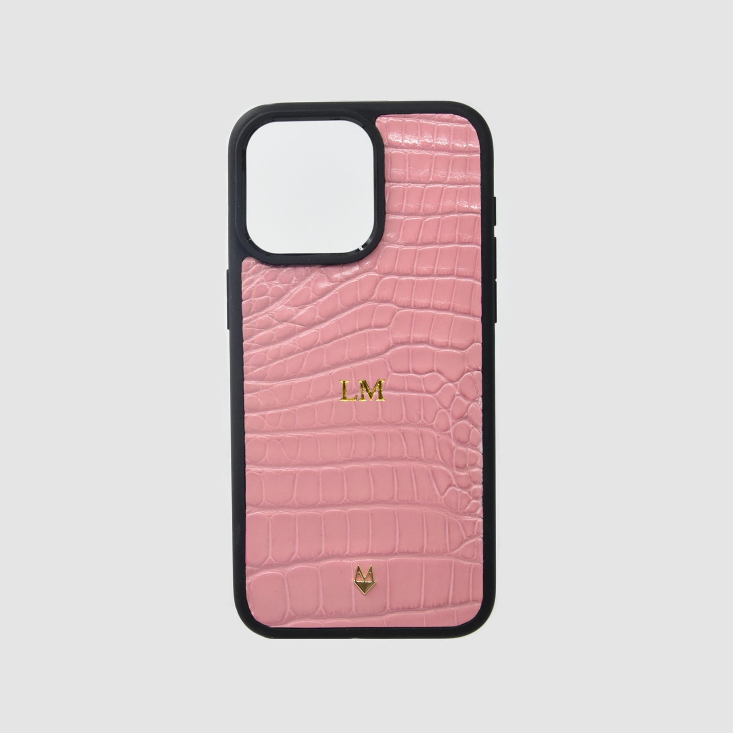 Cover in vera pelle di Coccodrillo iPhone MagSafe 17/16/15/14/13/12 Rosa