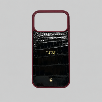 Cover in vera pelle di Alligatore iPhone 18/17 MagSafe Personalizzabile