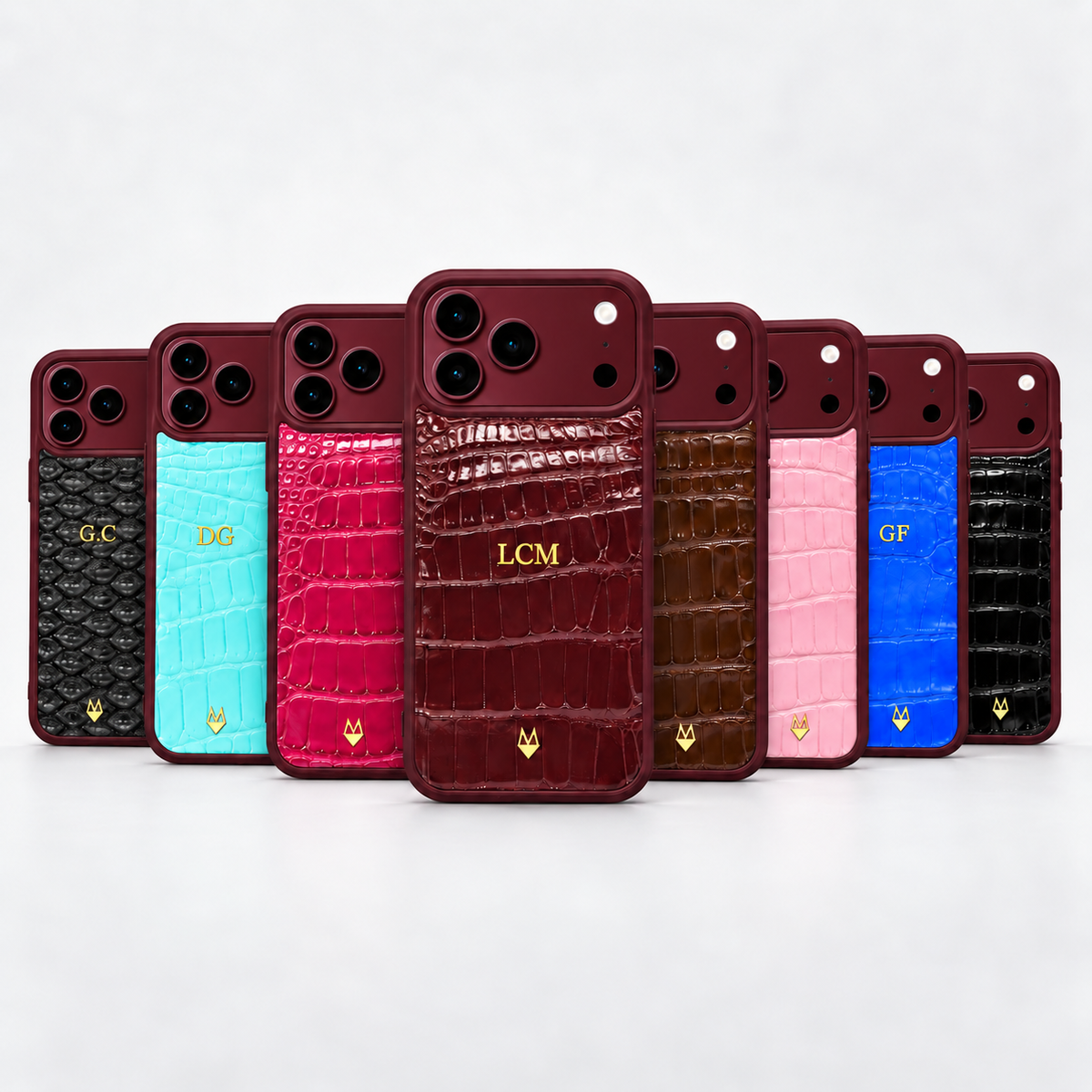 Cover in vera pelle di Alligatore iPhone 18/17 MagSafe Personalizzabile