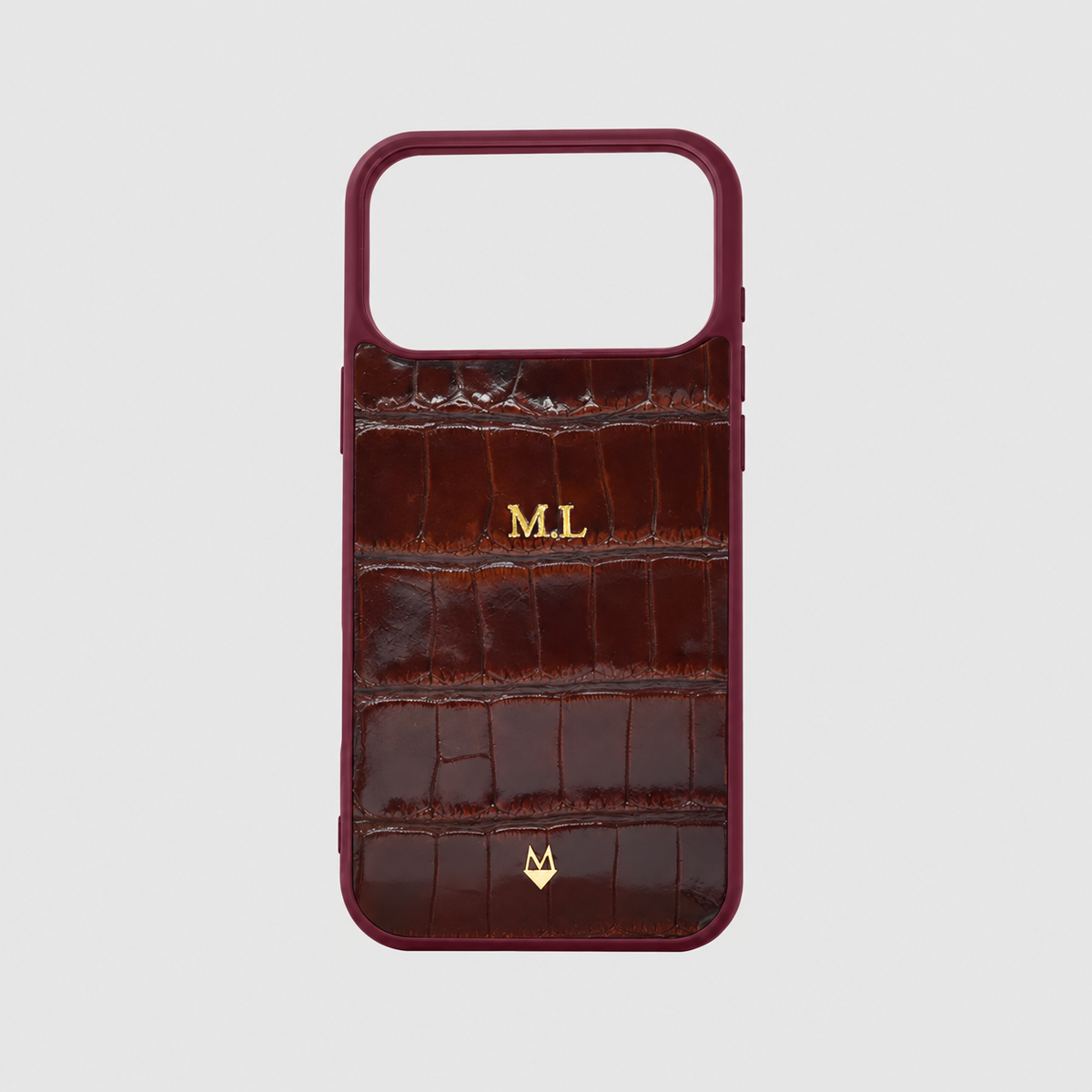 Cover in vera pelle di Alligatore iPhone 18/17 MagSafe Personalizzabile