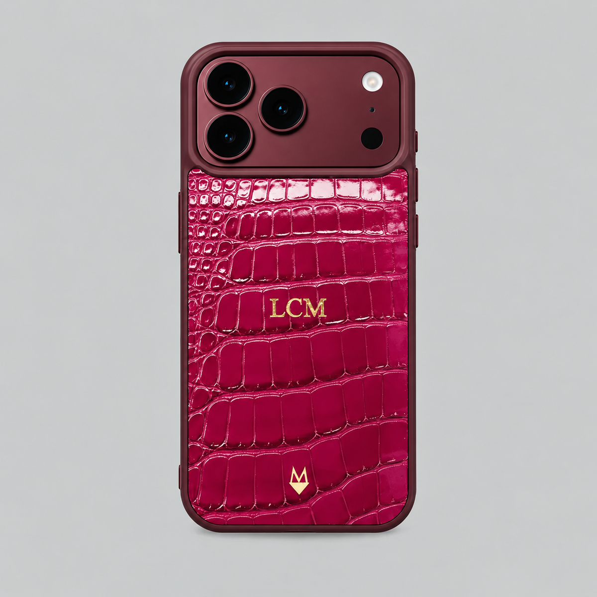 Cover in vera pelle di Alligatore iPhone 18/17 MagSafe Personalizzabile