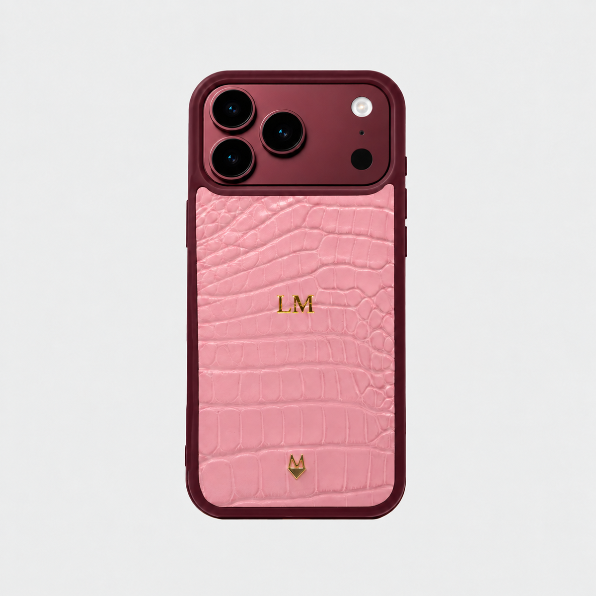 Cover in vera pelle di Alligatore iPhone 18/17 MagSafe Personalizzabile