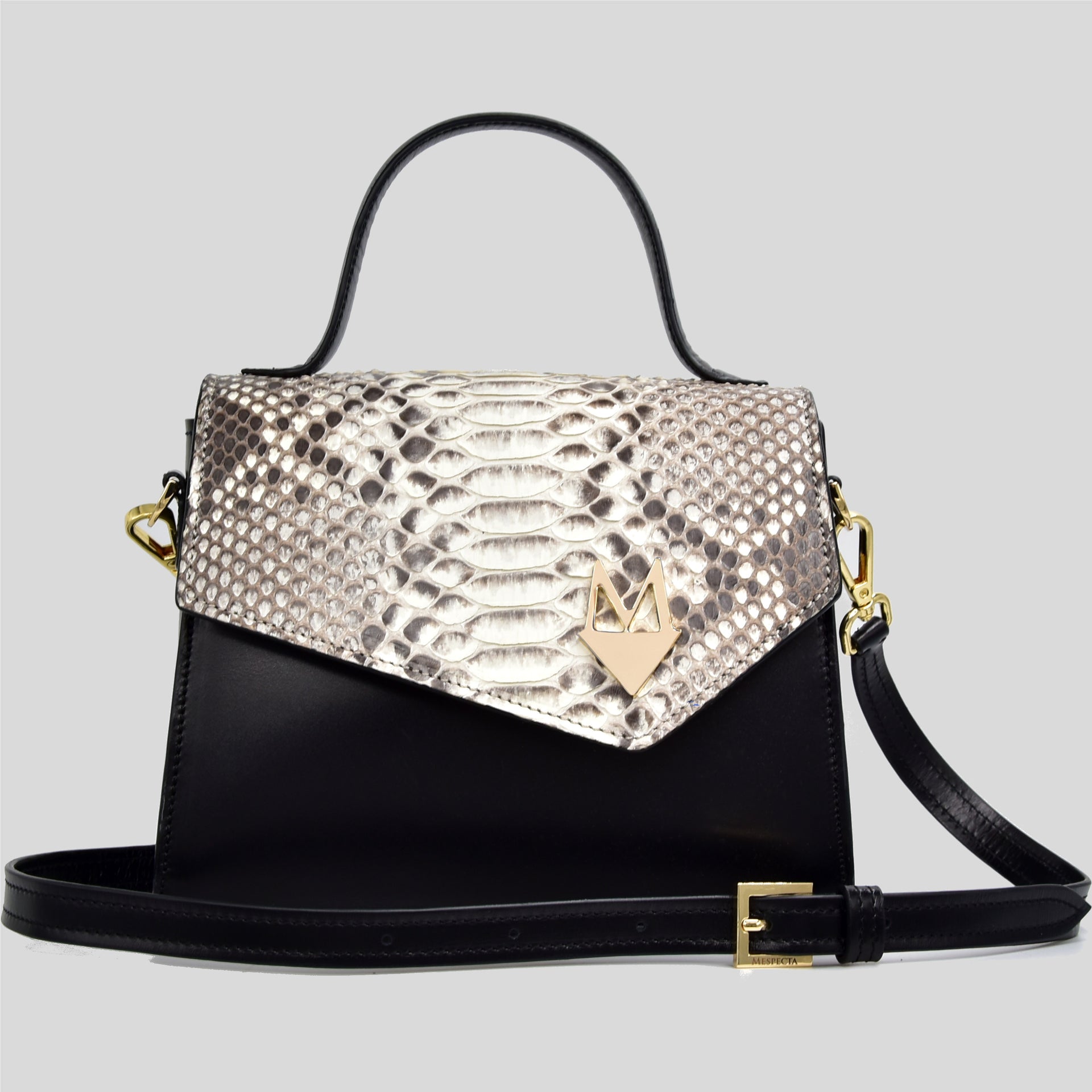 Borsa artigianale Made in Italy in vero pitone pochette di lusso