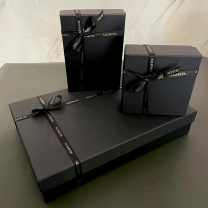 Etichetta per bagaglio personalizzabile in vera pelle di Coccodrillo - Nero